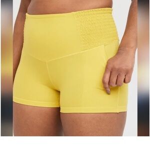 aerie High-Rise Super Stretchy Biker Activewear Shorts for Gym Yoya Workout